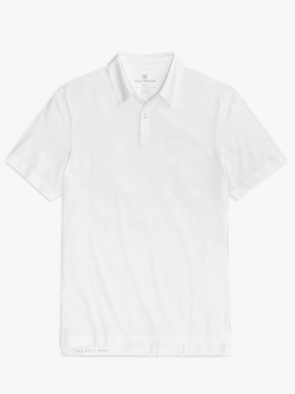 Mack Weldon Pima T-Shirt Polo - White